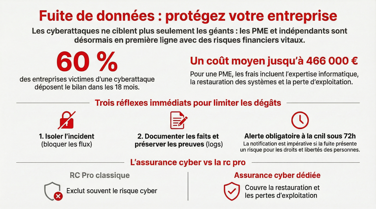 Comment réagir face à une fuite de données.