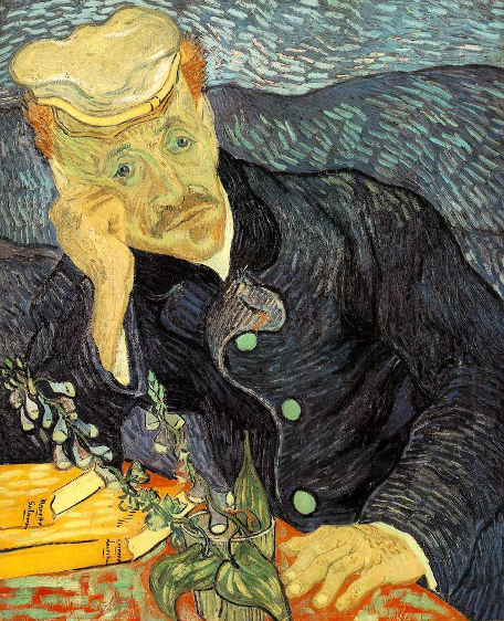 Le Portrait du docteur Gachet avec branche de digitale, Vincent Van Gogh