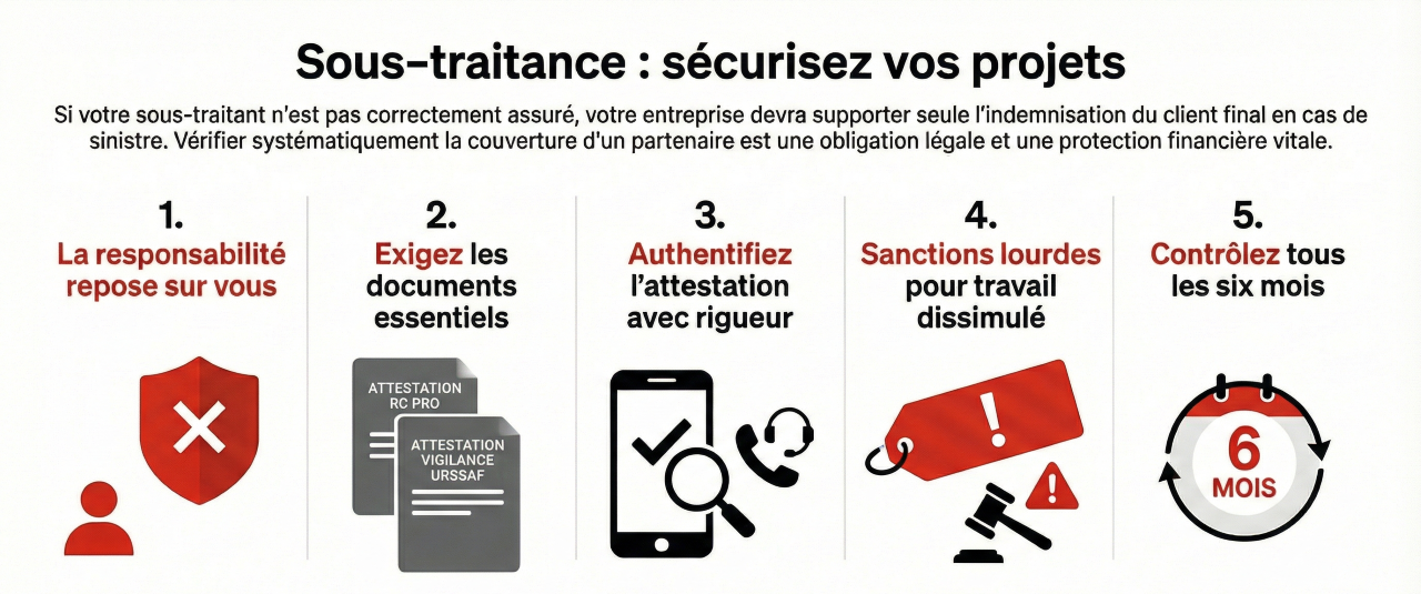 Sous-traitance et assurance.