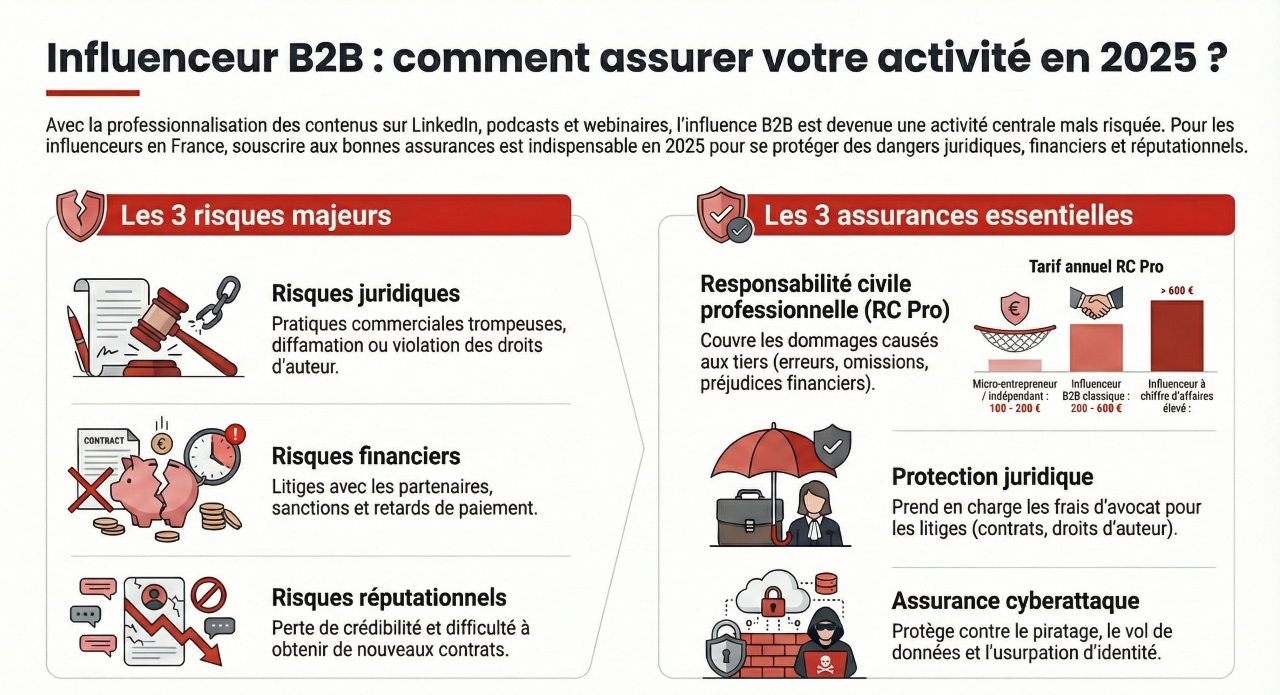 Assurer activité d'influenceur B2B.