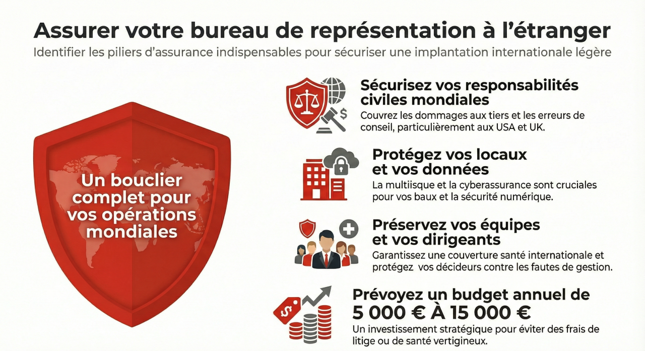 Bureau de représentation et implémentation à l'étranger : se protéger contre les litiges.