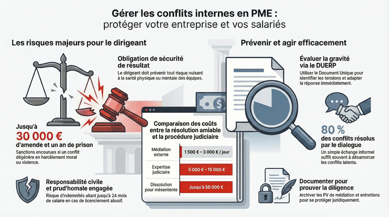 Conflits internes en PME.