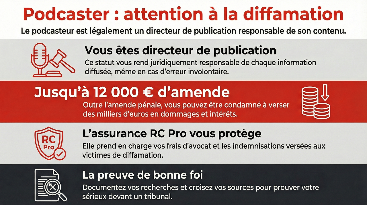 podcasteur et diffamation.