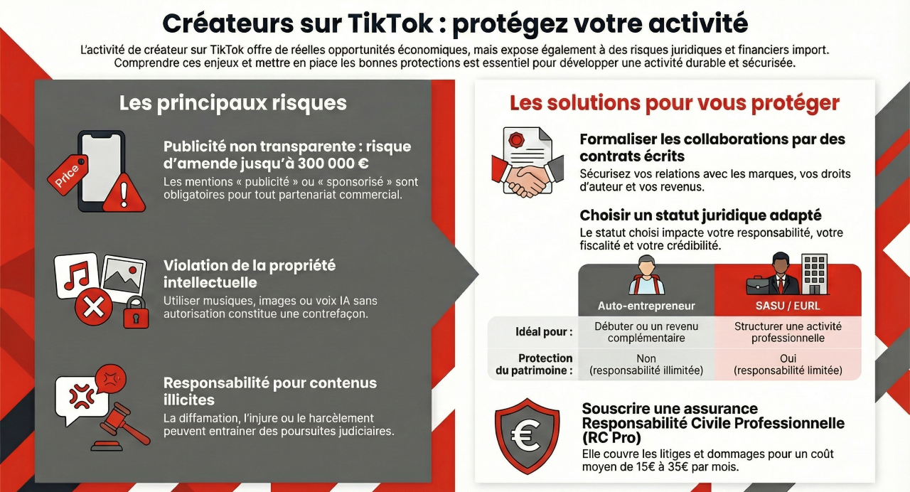 Protégez votre activité de créateur TikTok.