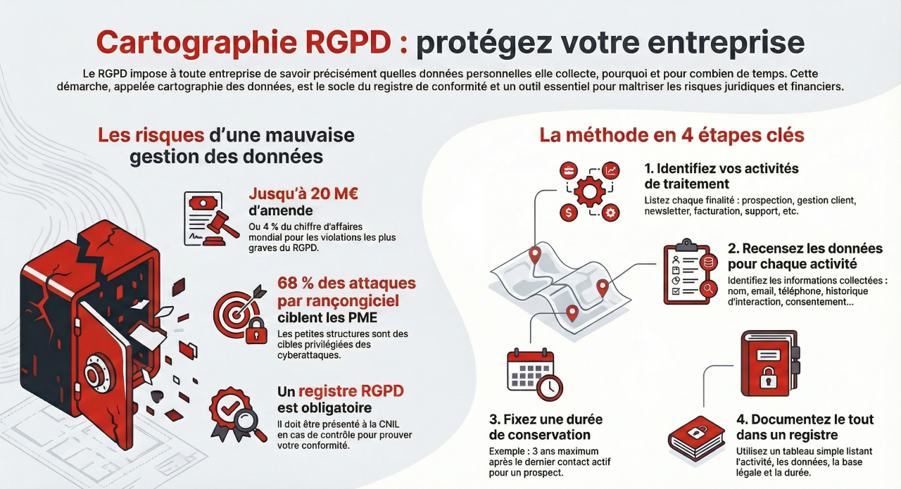 Cartographie RGPD : protégez votre entreprise.