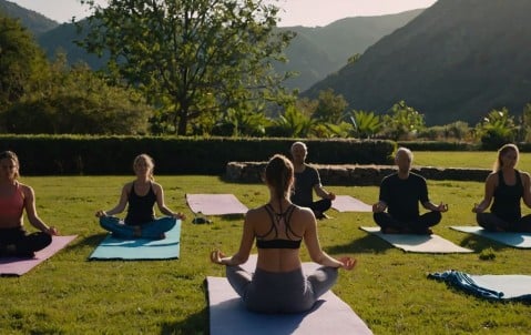 RC Pro pour cours de yoga en plein air.